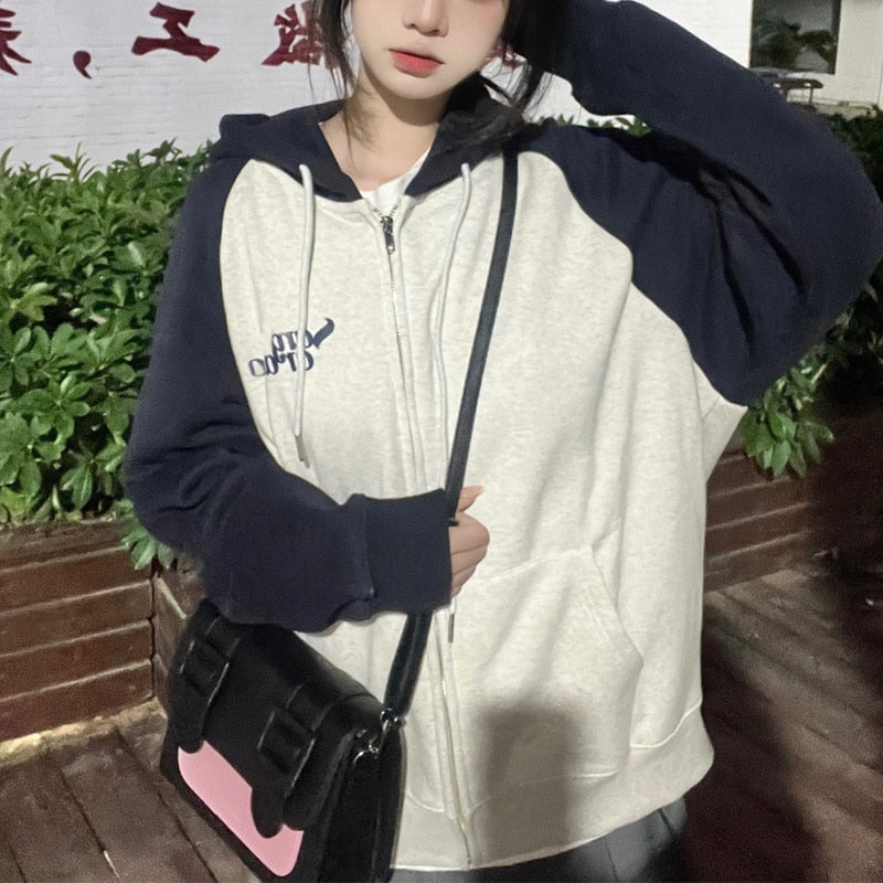 Harajuku Zip Up Hoodie