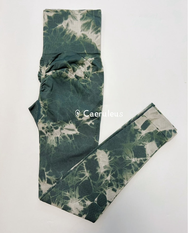 21 Color Tie Dye Seamless Leggings