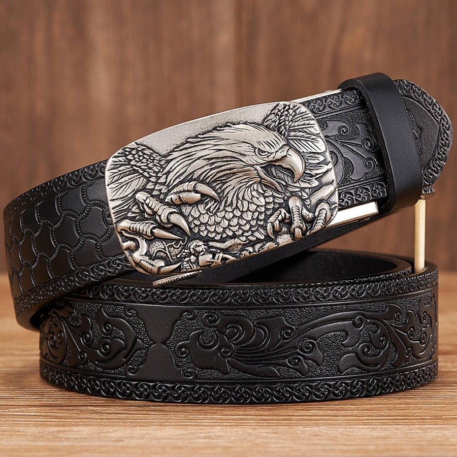 3.5CM Eagle Leather Belt