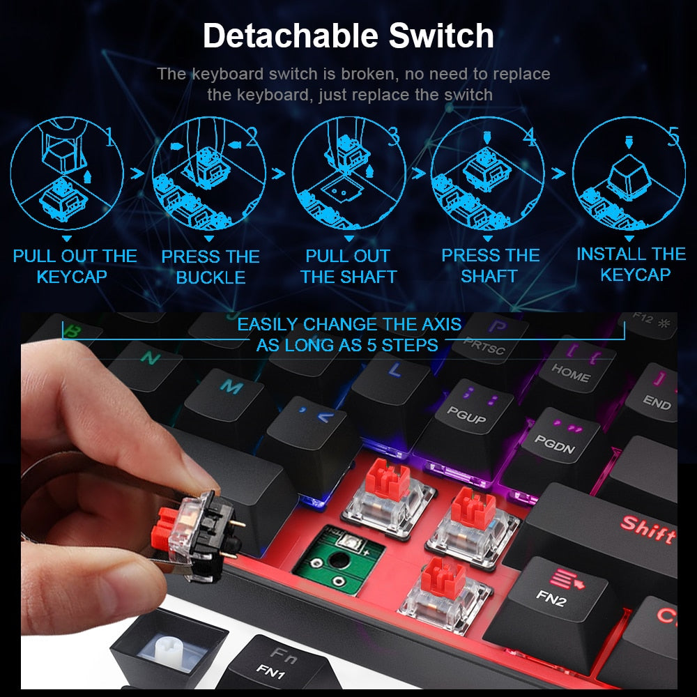 REDRAGON RGB USB Mini Keyboard