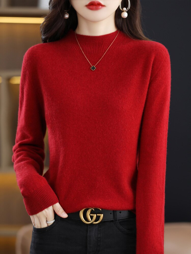 100% Merino Wool Knitted Sweater