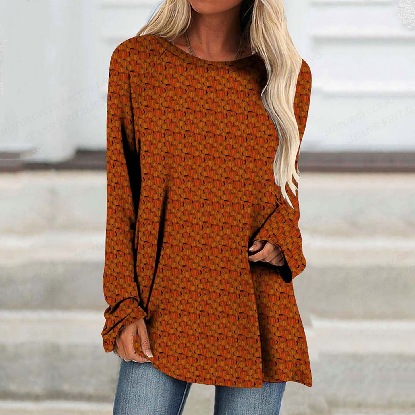 Long Flow Halloween Shirt