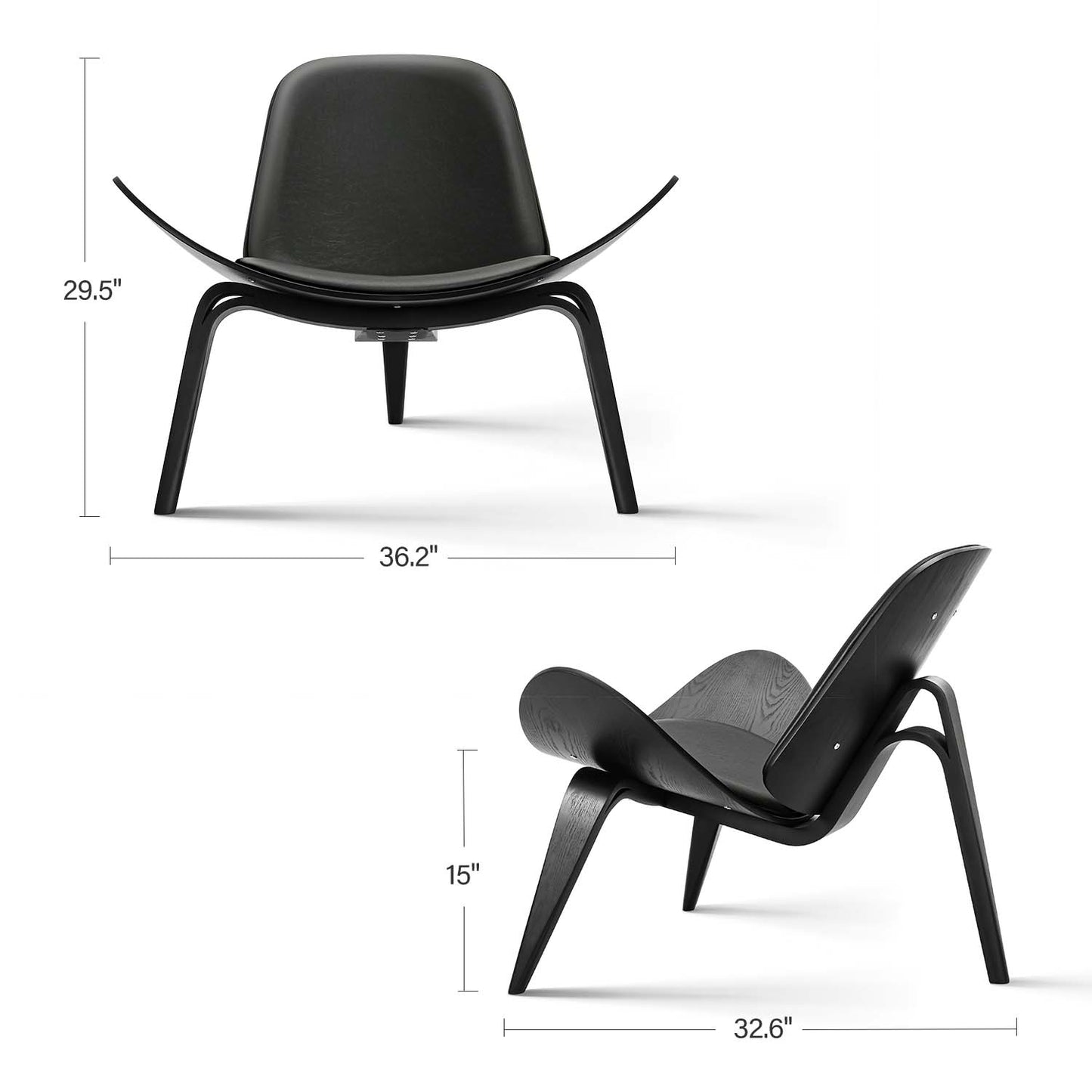 Mid Century Shell Chair