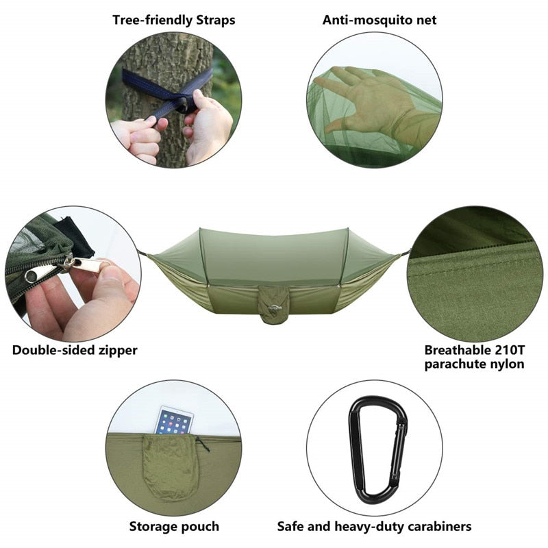 Pop-up Hammock with Mosquito Net