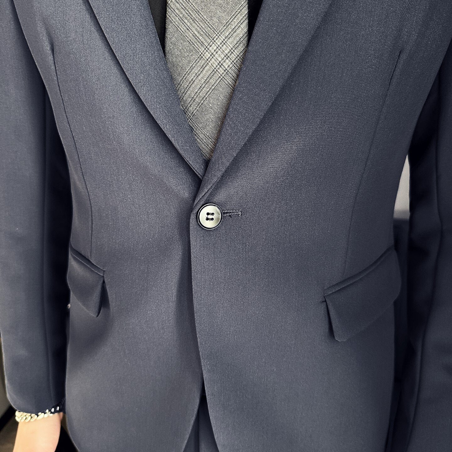 Textured Casual Two-Piece Suit