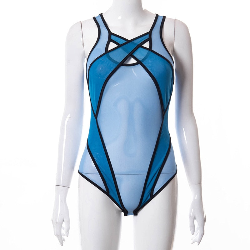 See Through Mesh Bodysuit