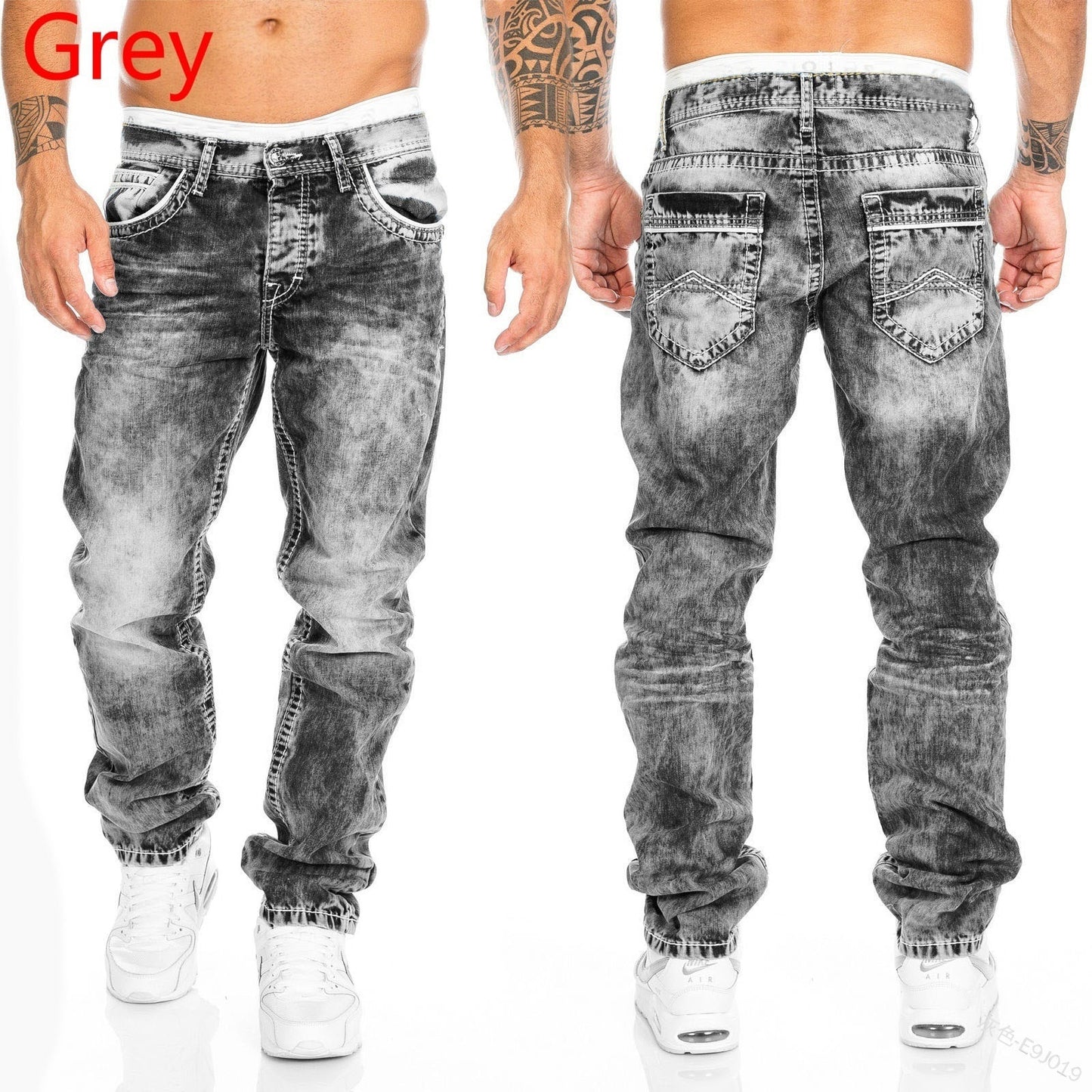 Vintage Wash Baggy Jeans