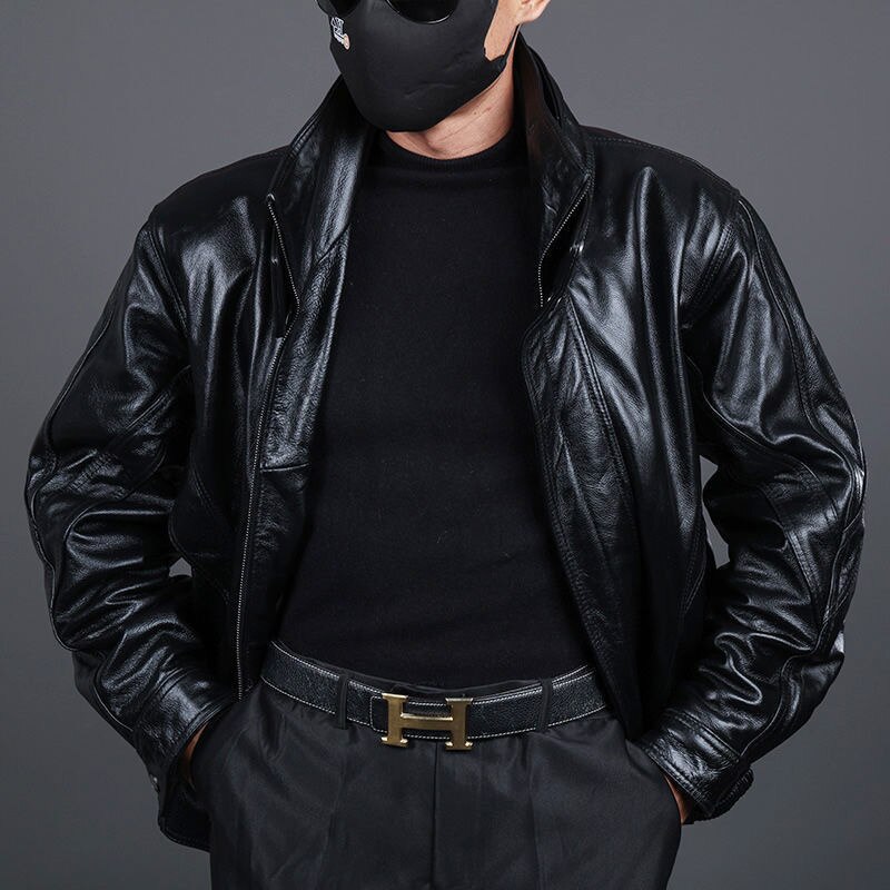 Leather Bomber Jacket