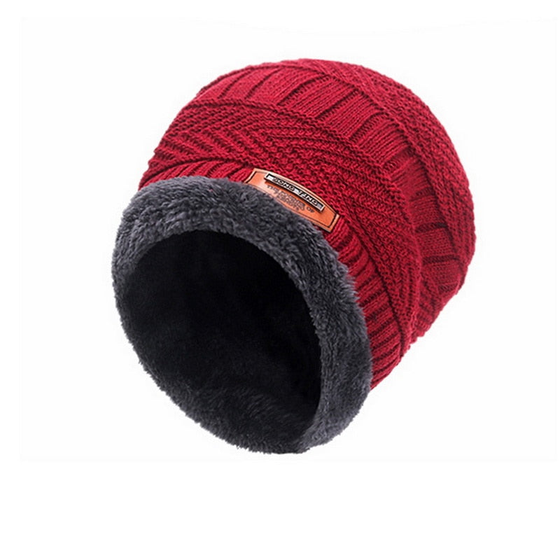 Fleece Knitted Beanie