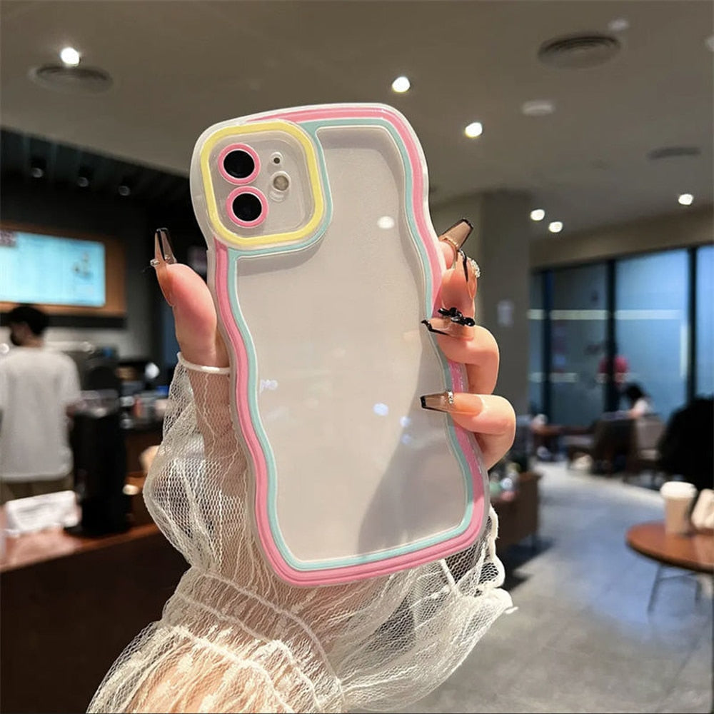 Transparent Wavy Samsung Galaxy Case