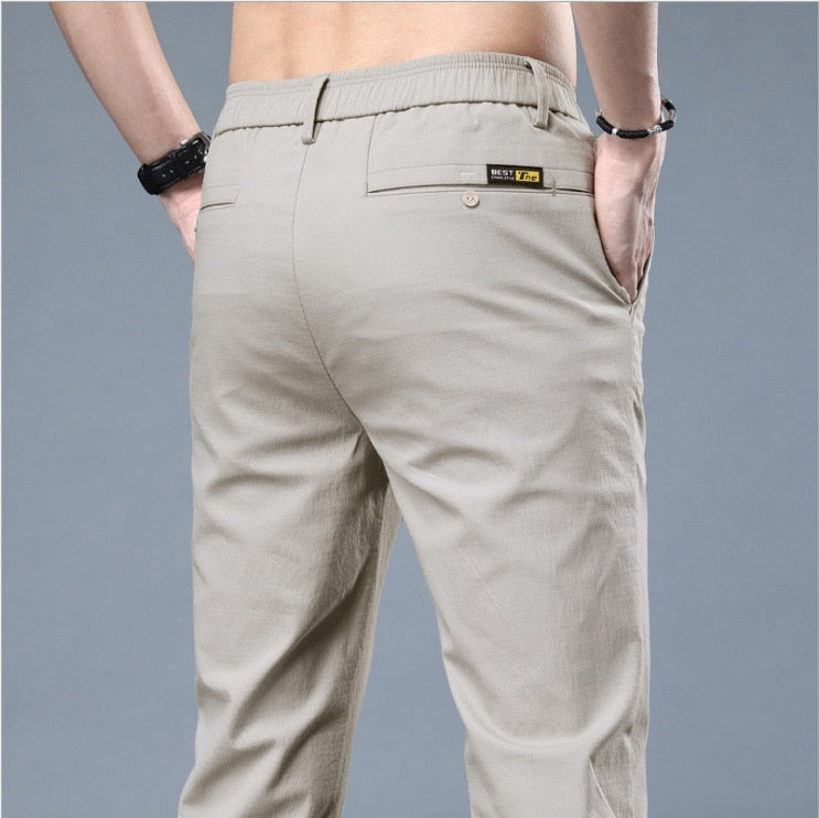 Casual Ice Silk Trousers