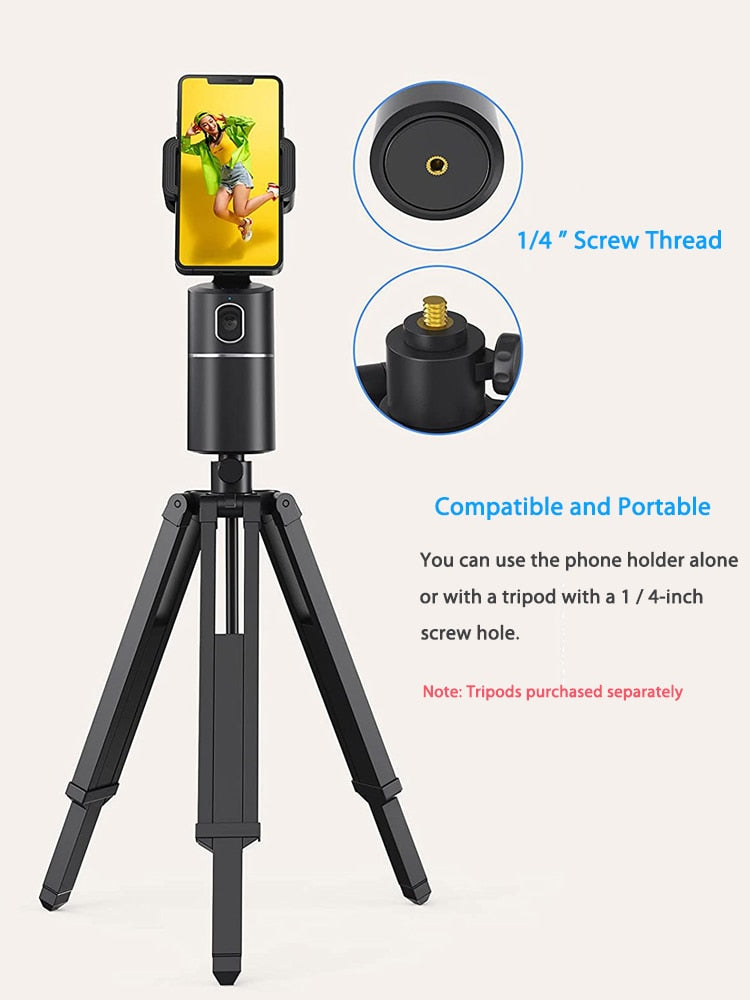 360° Auto Tracking Phone Holder