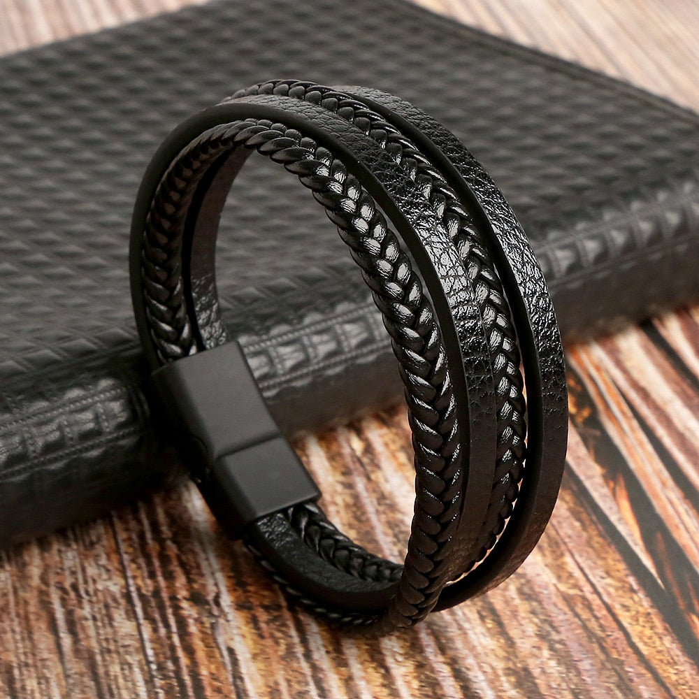 Hot Bead Leather Bracelet