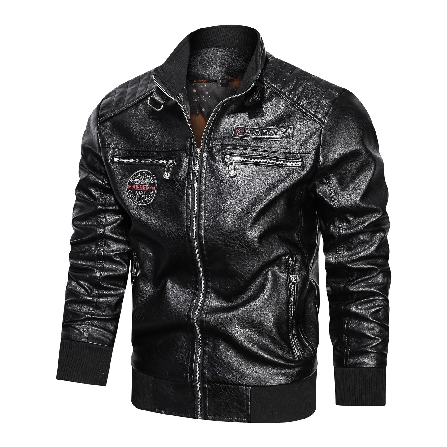 Faux Leather Moto Jacket