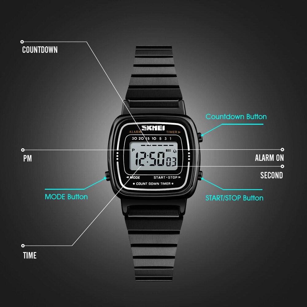 SKMEI Luxury Stainless Steel Watch