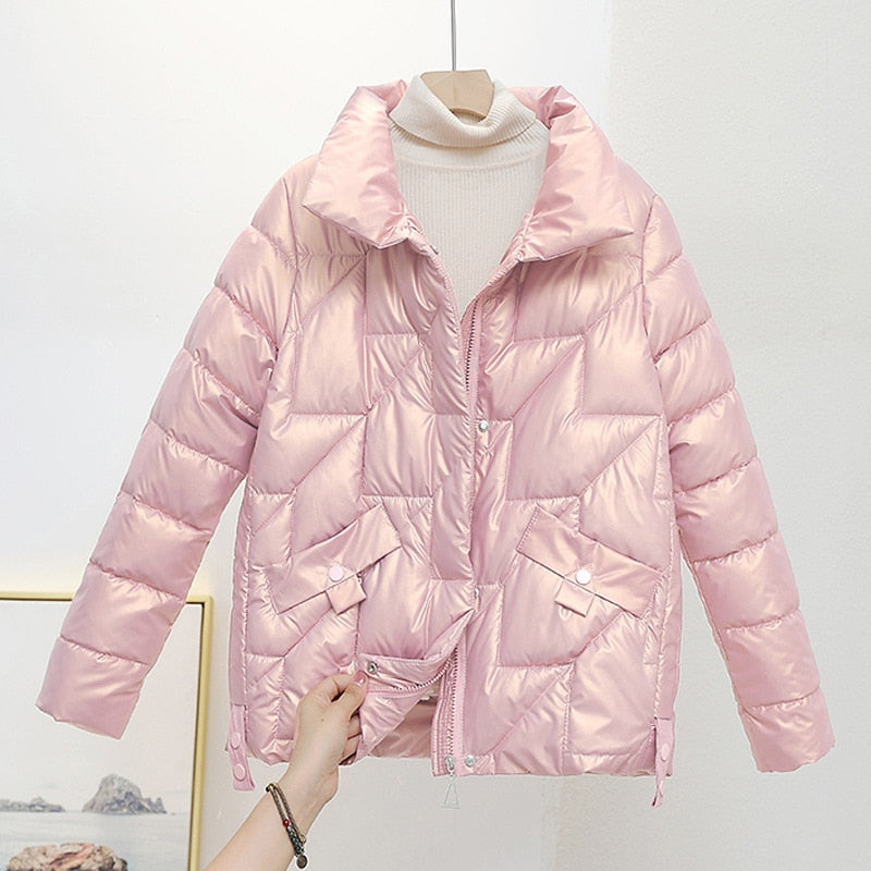 Glossy Down Cotton Jacket