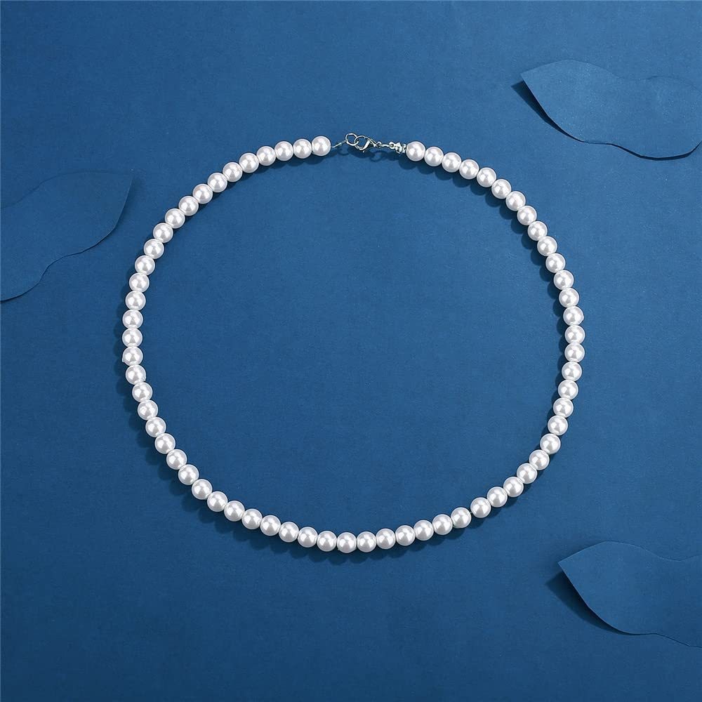 Men's Simple Pearl Necklace