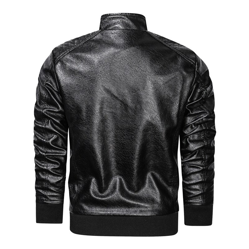 Faux Leather Moto Jacket
