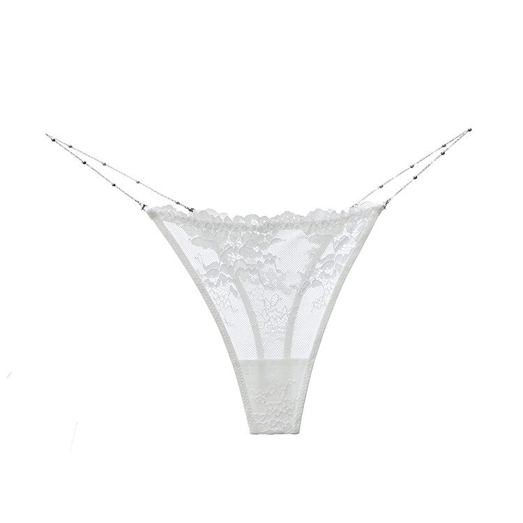 Solid Chain V Panties