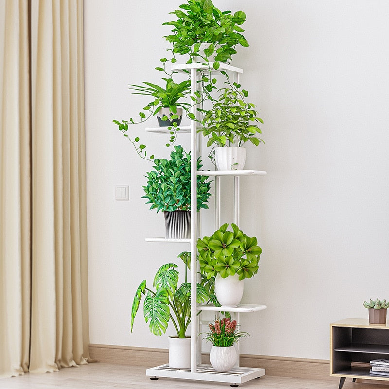 Iron Shelved 8 Tier Plant Stand