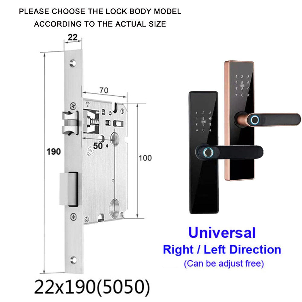 AISUO Bluetooth Fingerprint Smart Door Lock