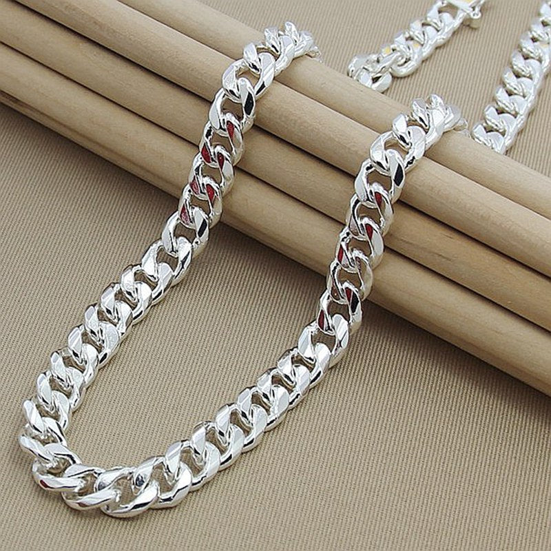 10MM Silver Necklace Chain