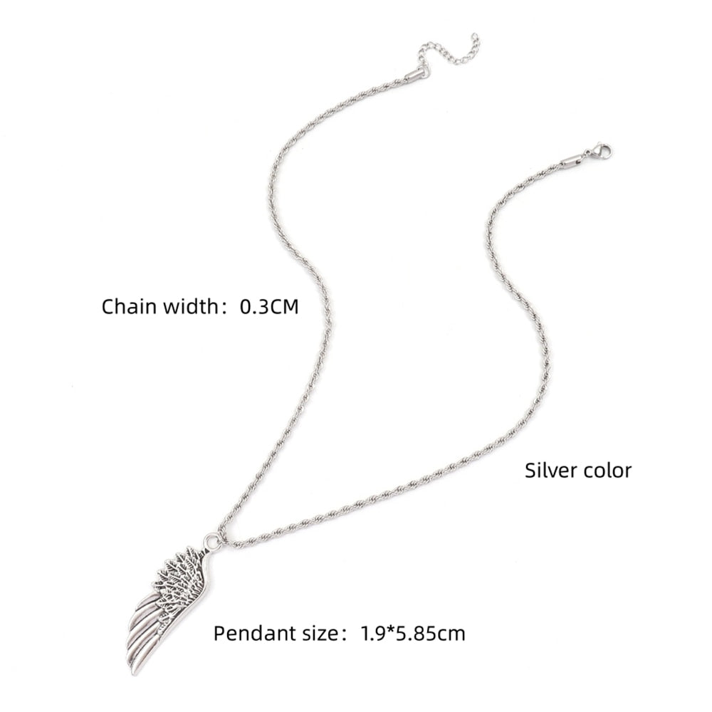 Angel Wing Pendant Necklace