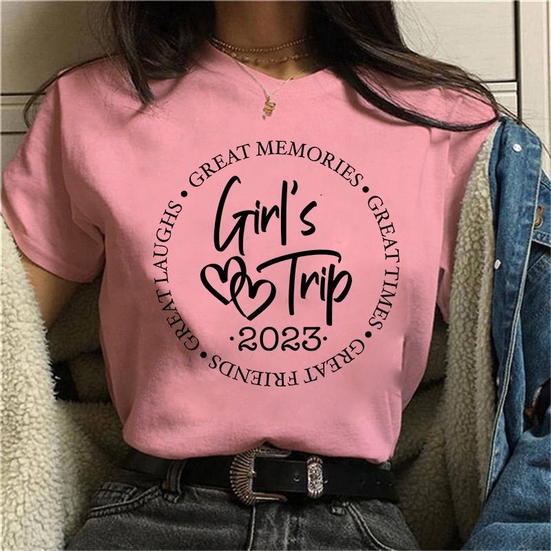 Summer Casual Girls Trip Tee