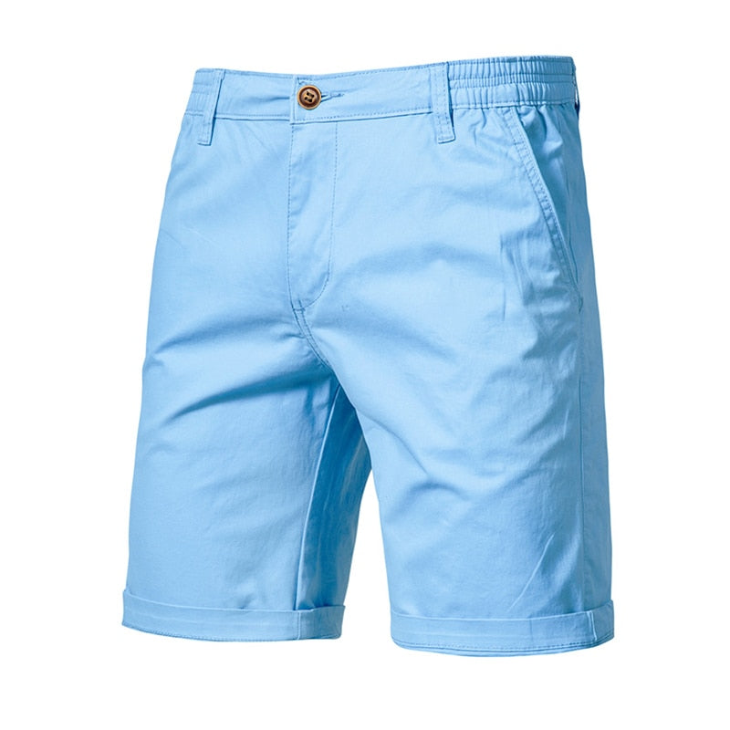 100% Cotton Solid Shorts