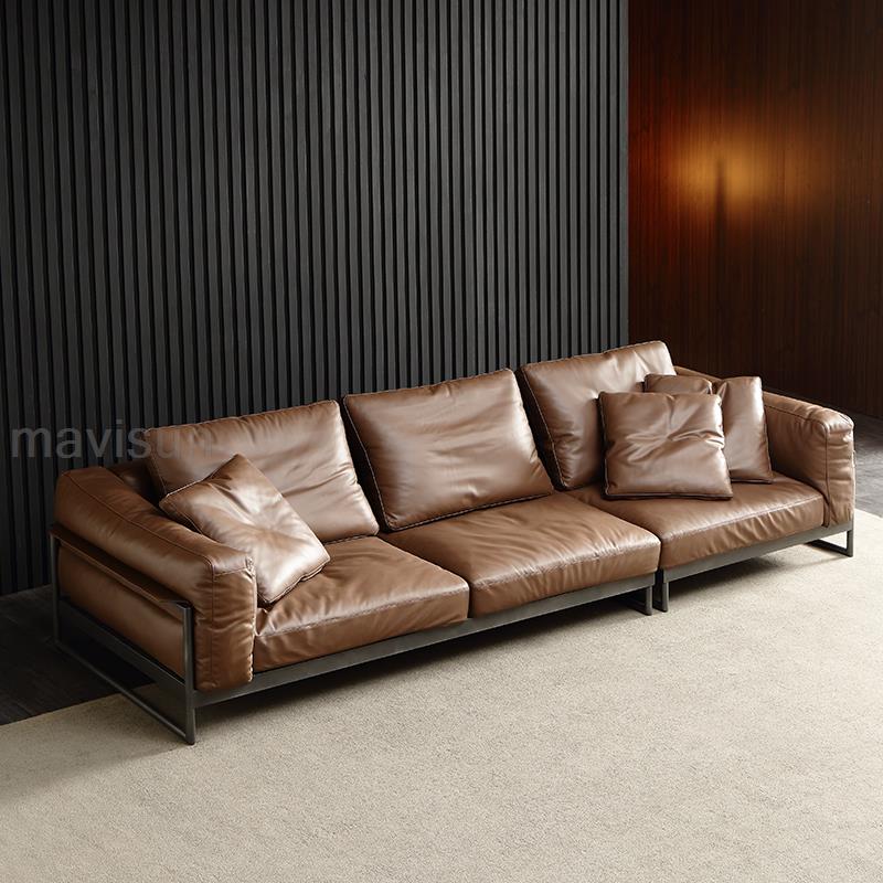 MAVISUN Italian Style Leather Couch