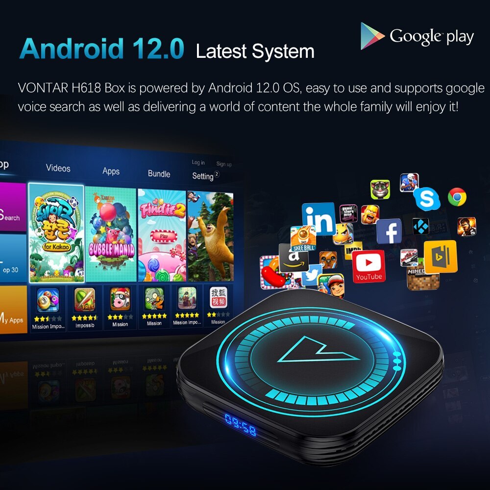 VONTAR H618 Android 12 TV Box