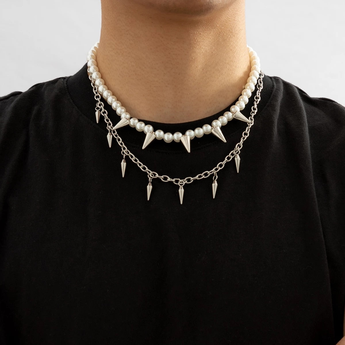 Layered Stainless Steel Choker