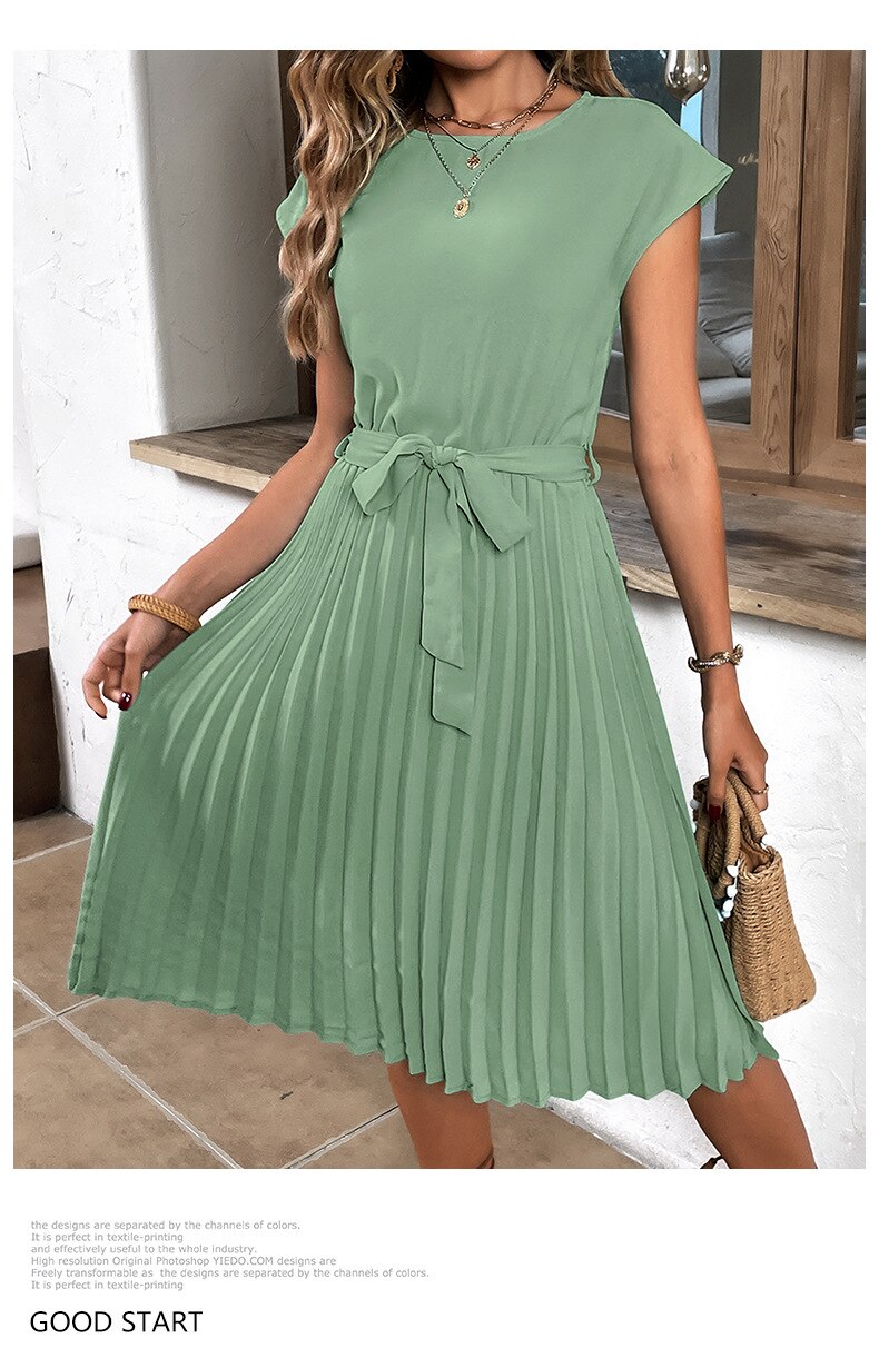 Radiant Sunburst Cocktail Dress