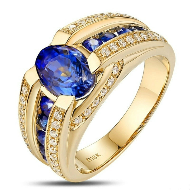 Blue Gem Ring