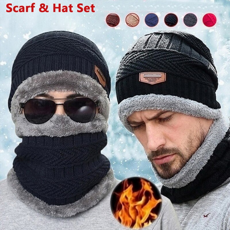 Fleece Knitted Beanie