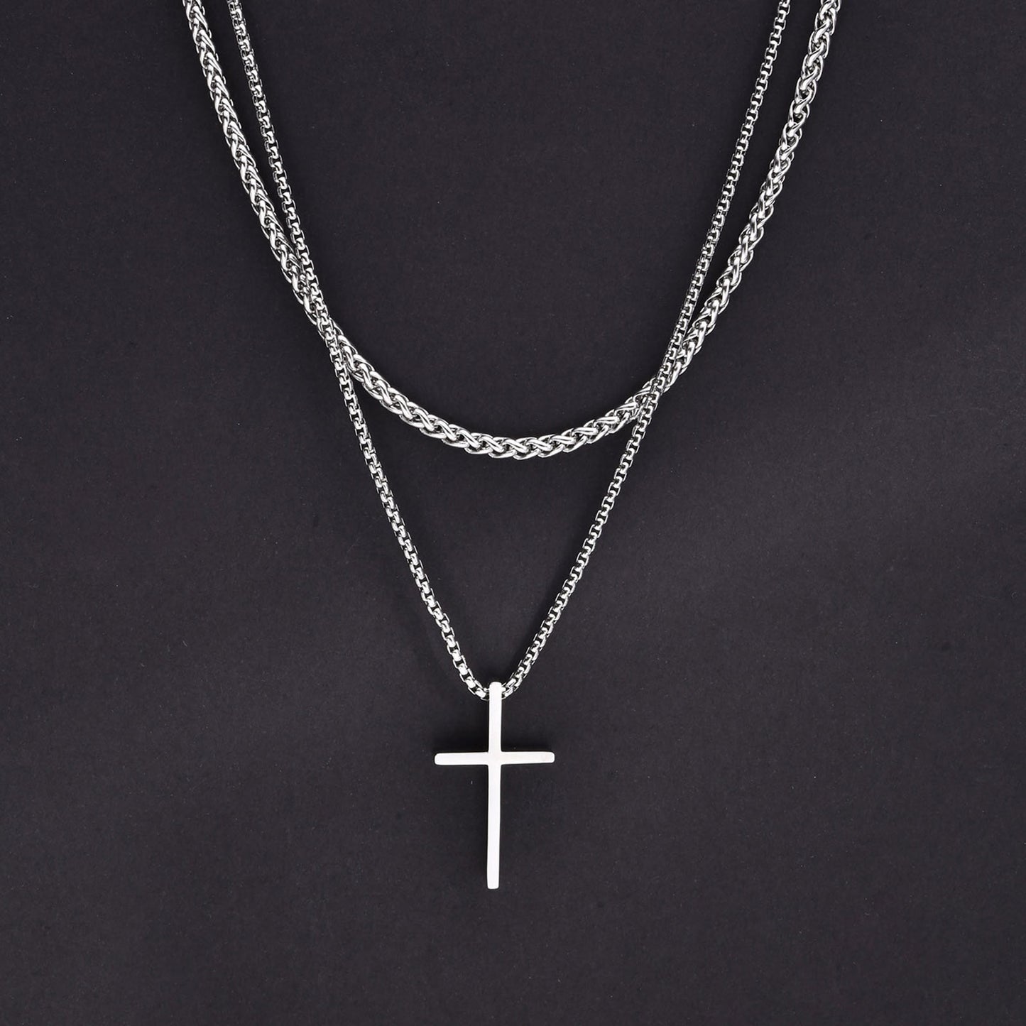 VNOX Layered Cross Pendant