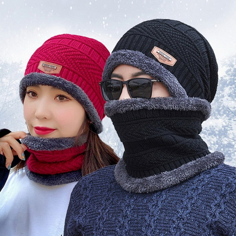 Fleece Knitted Beanie