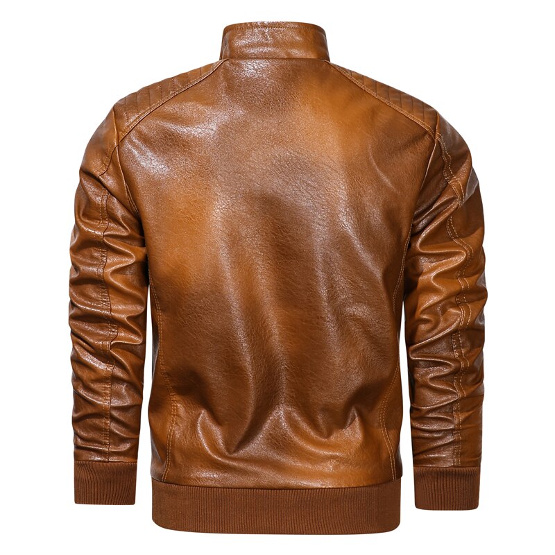 Faux Leather Moto Jacket