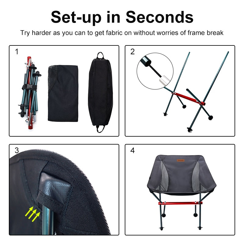 PACOONE Ultralight Folding Chair