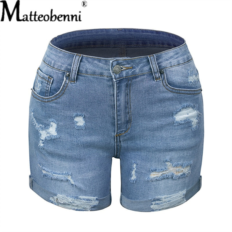 Loose Denim Shorts