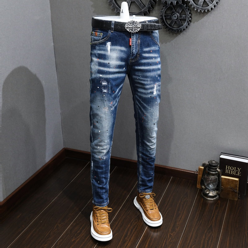 Distressed Fashion Jeans
