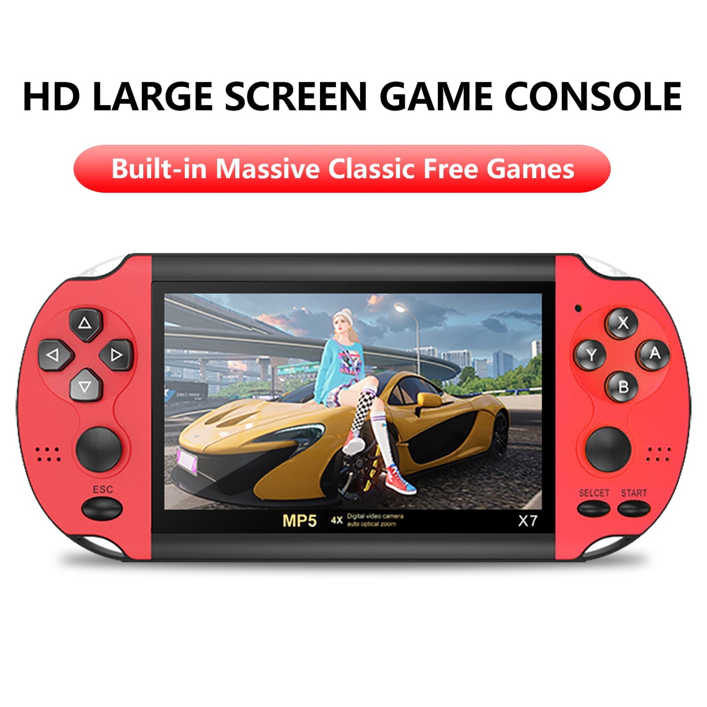 X7Plus Handheld Game Console with 5.1 inch Screen