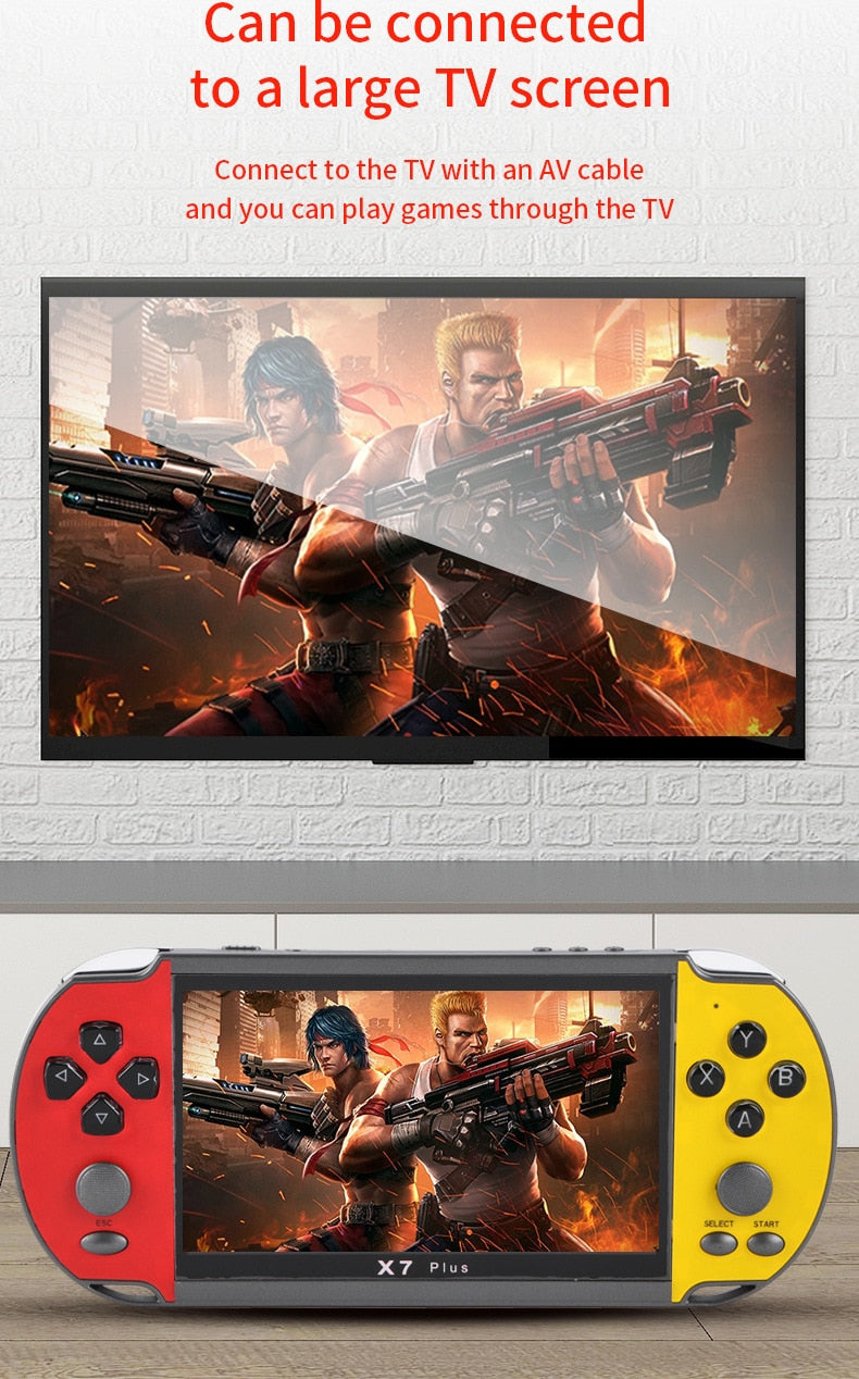 X7Plus Handheld Game Console with 5.1 inch Screen
