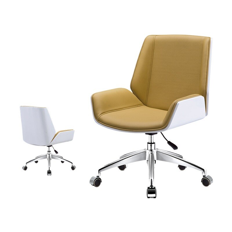 Mid-Back Bentwood Office Chair