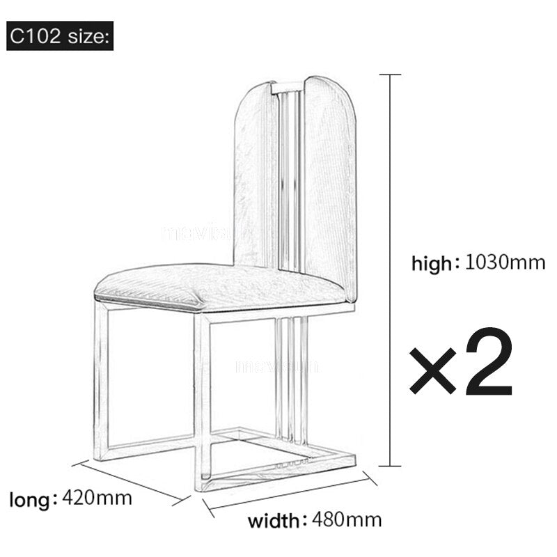 Nordic Luxury Marble Dining Table