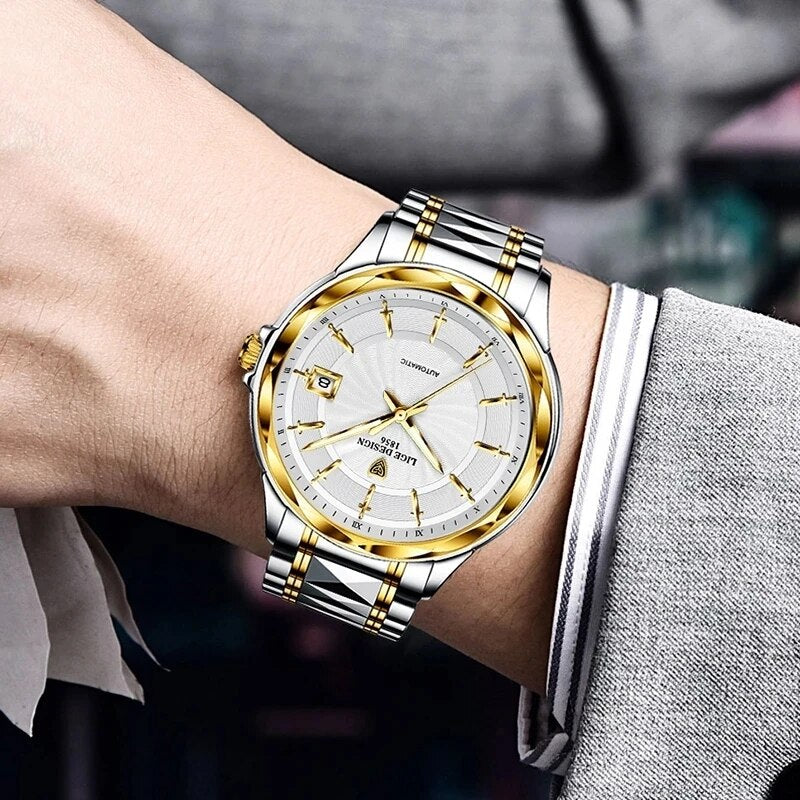 LIGE Sapphire Glass Automatic Watch