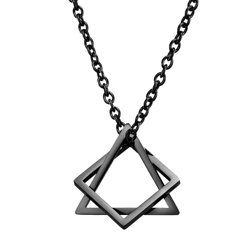 Geometric Stainless Steel Pendant