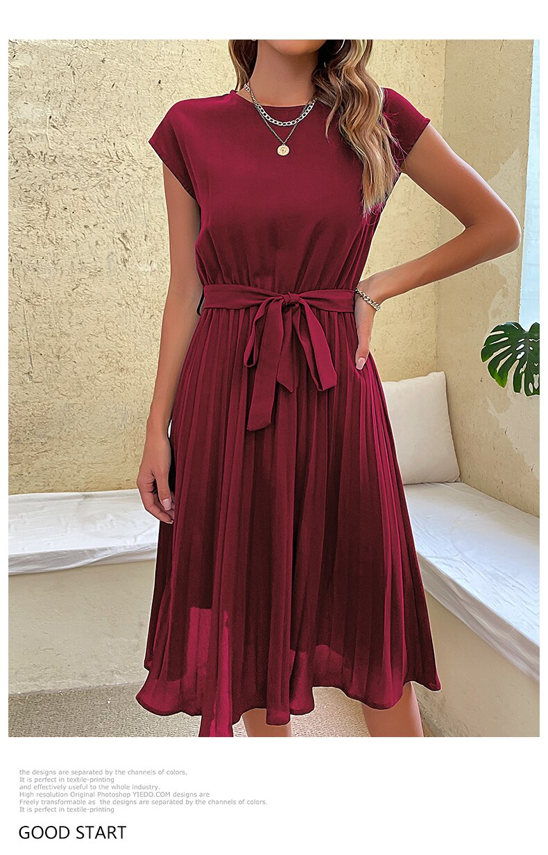 Radiant Sunburst Cocktail Dress