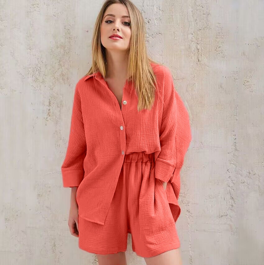 Linen Shorts and Top Set