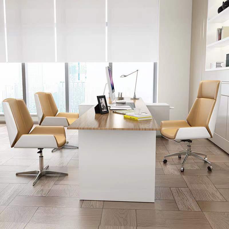 High-Back Plywood Swivel Chair